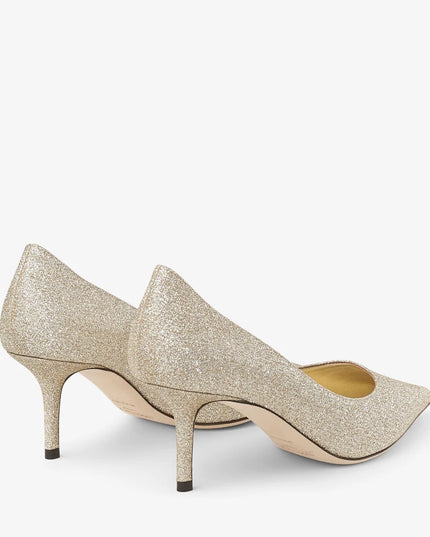 Love 65 Gold Glitter Pumps