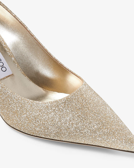 Love 65 Gold Glitter Pumps