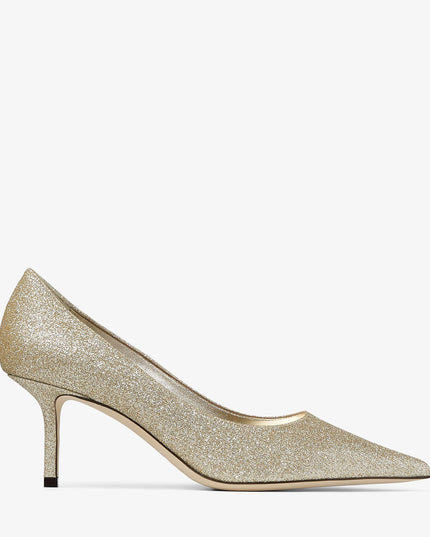 Love 65 Gold Glitter Pumps