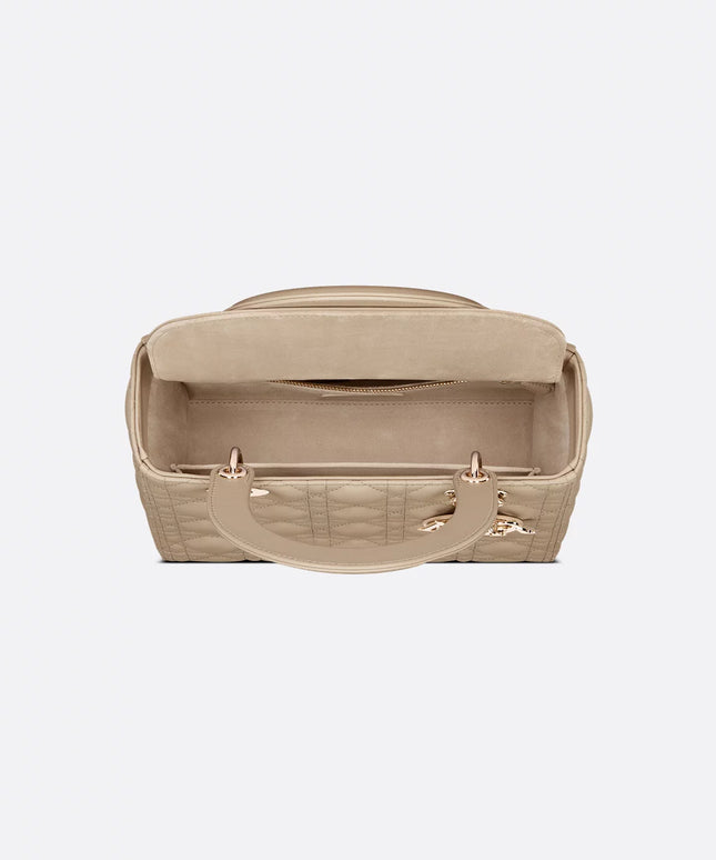 Medium Lady Dior Bag Sand-Colored Cannage Lambskin