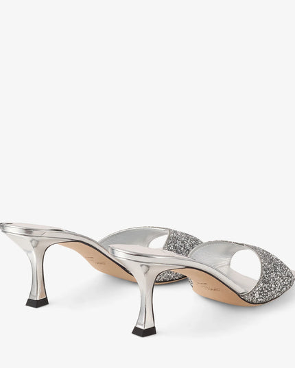 Skye 70 Silver Powder Glitter Sandals