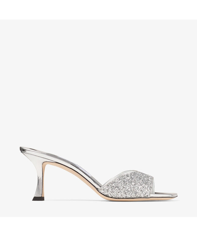 Skye 70 Silver Powder Glitter Sandals