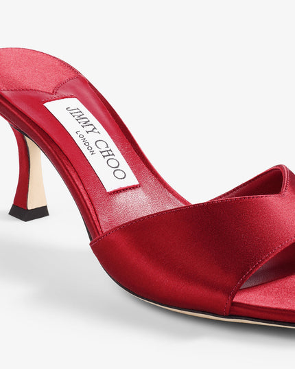Skye 70 Ruby Red Satin Sandals