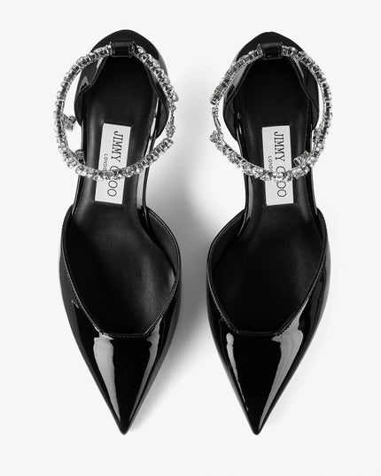 Stevie 50 Black Patent Leather Pumps