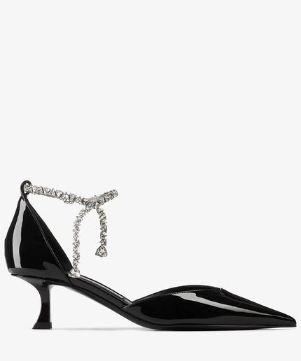 Stevie 50 Black Patent Leather Pumps