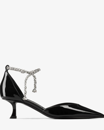 Stevie 50 Black Patent Leather Pumps