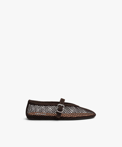 BALLET FLATS IN FISHNET