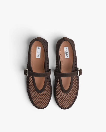 BALLET FLATS IN FISHNET