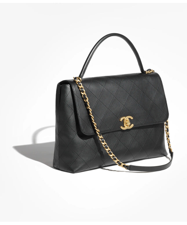 Maxi Flap Bag with Top Handle