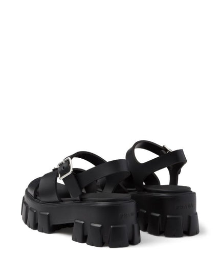 Prada
triangle-logo platform sandals