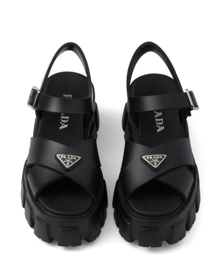 Prada
triangle-logo platform sandals