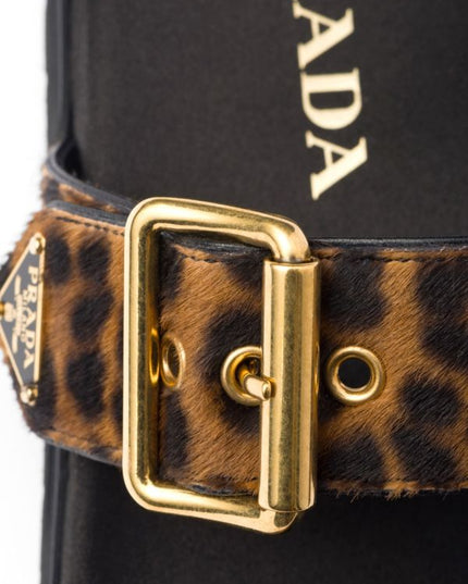 Prada
triangle-logo animal-print sandals