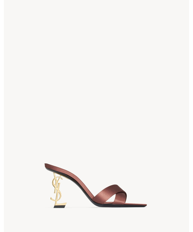 opyum mules in satin crepe