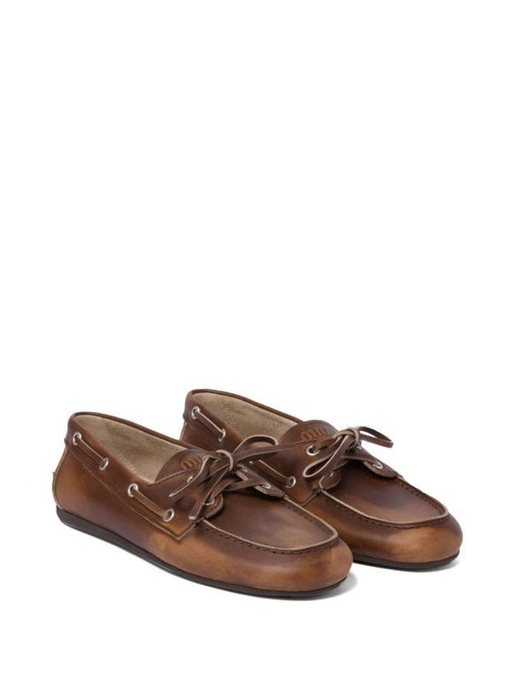 Miu Miu
bleached leather loafers