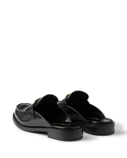 Prada
brushed leather mules