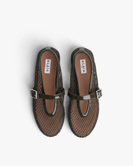 BALLET FLATS IN FISHNET