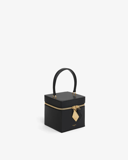 CUBE VANITY CASE IN SHINY GOATSKIN