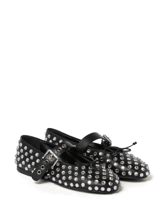 Miu Miu
studded leather ballerina shoes