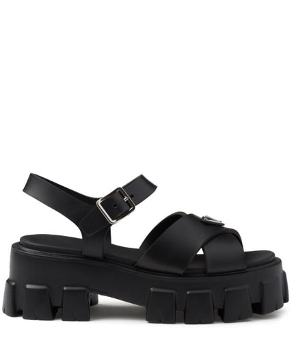 Prada
triangle-logo platform sandals