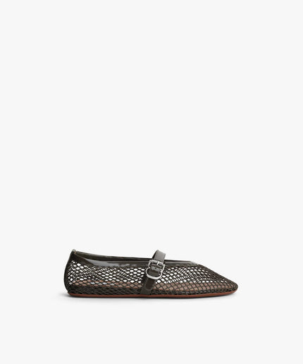 BALLET FLATS IN FISHNET