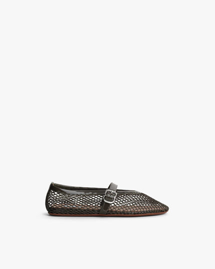 BALLET FLATS IN FISHNET