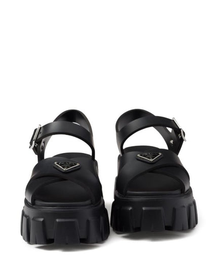 Prada
triangle-logo platform sandals