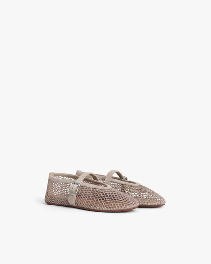 BALLET FLATS IN FISHNET