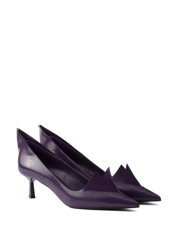 Prada
55mm brushed leather pumps