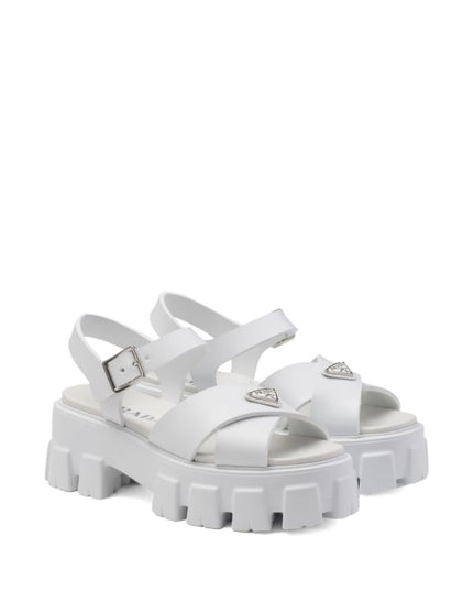 Prada
triangle-logo platform sandals