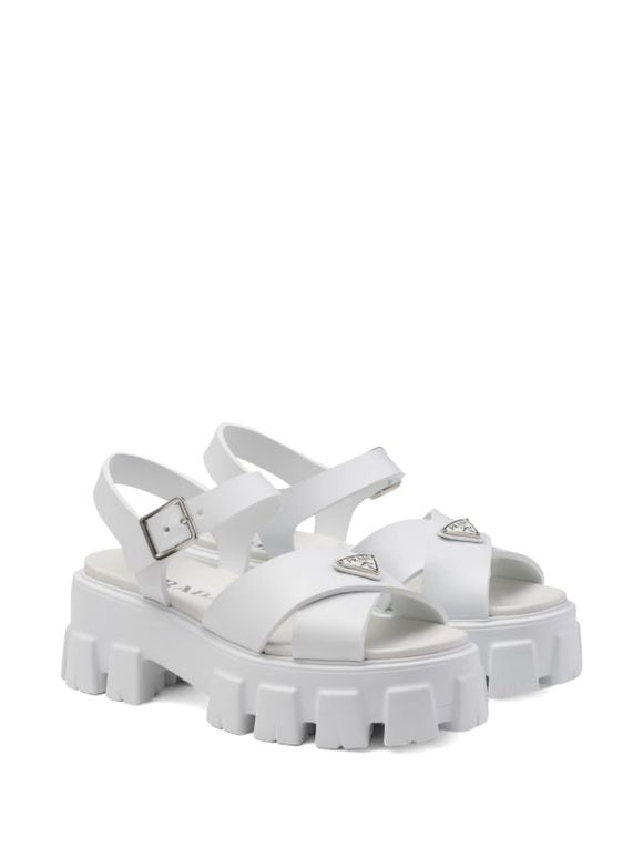 Prada
triangle-logo platform sandals