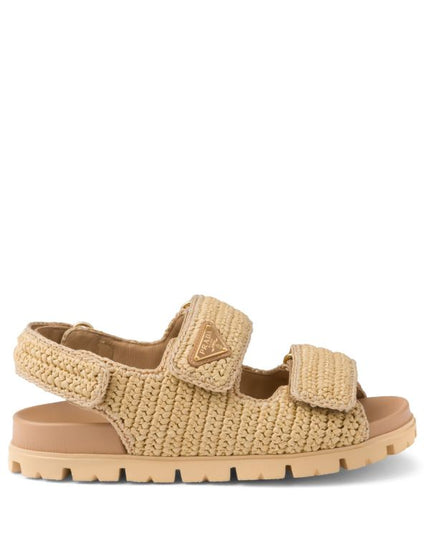 Prada
logo-plaque woven sandals