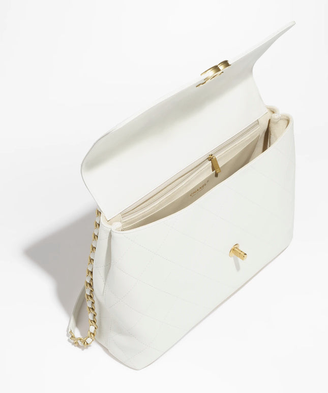 Maxi Flap Bag with Top Handle