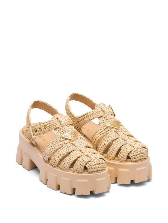Prada
Monolith raffia sandals
