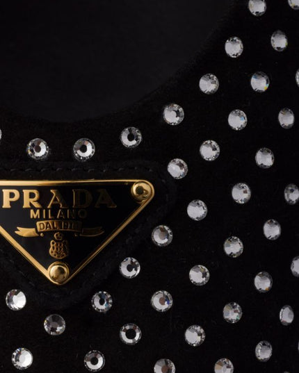 Prada
crystal-embellished ballerina shoes