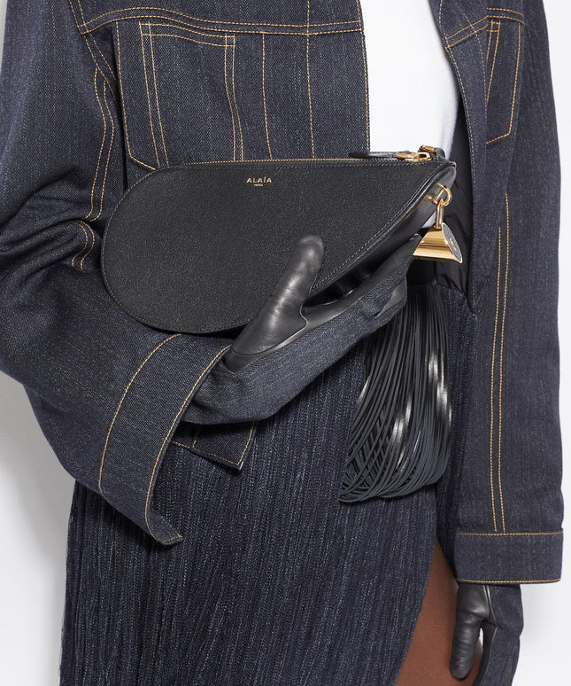 LE DEMI-CŒUR BAG IN GOATSKIN