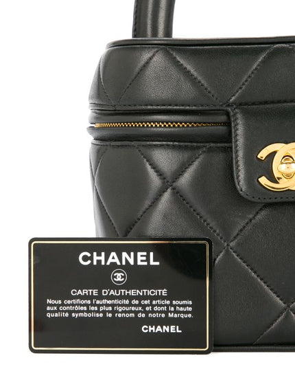 CHANEL Quilted Cosmetic Vanity Hand Bag