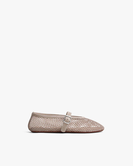 BALLET FLATS IN FISHNET