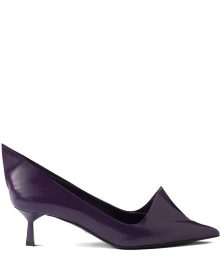 Prada
55mm brushed leather pumps
