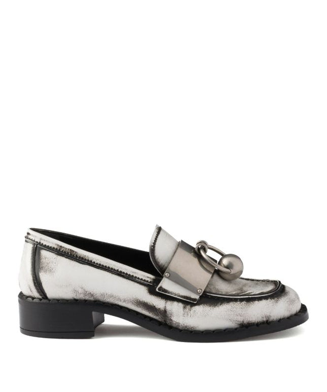 Prada
brushed leather loafers