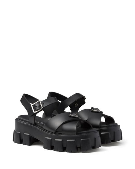 Prada
triangle-logo platform sandals
