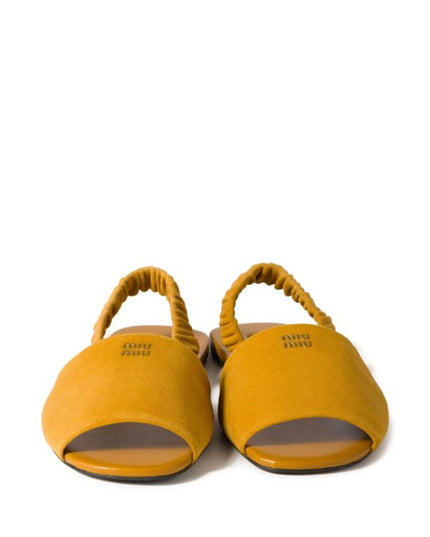 Miu Miu
ruched suede sandals