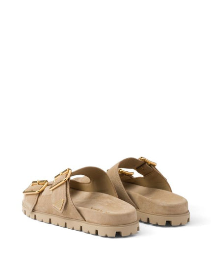 Prada
triangle-logo suede slides
