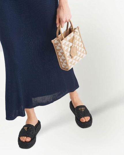 Prada
woven flatform sandals