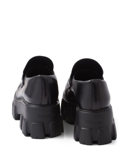 Prada
Monolith 55mm leather loafers