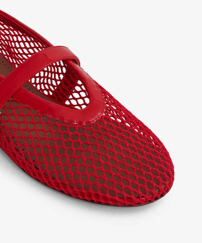 BALLET FLATS IN FISHNET