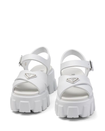 Prada
triangle-logo platform sandals
