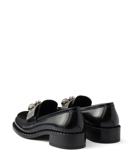 Prada
brushed leather loafers