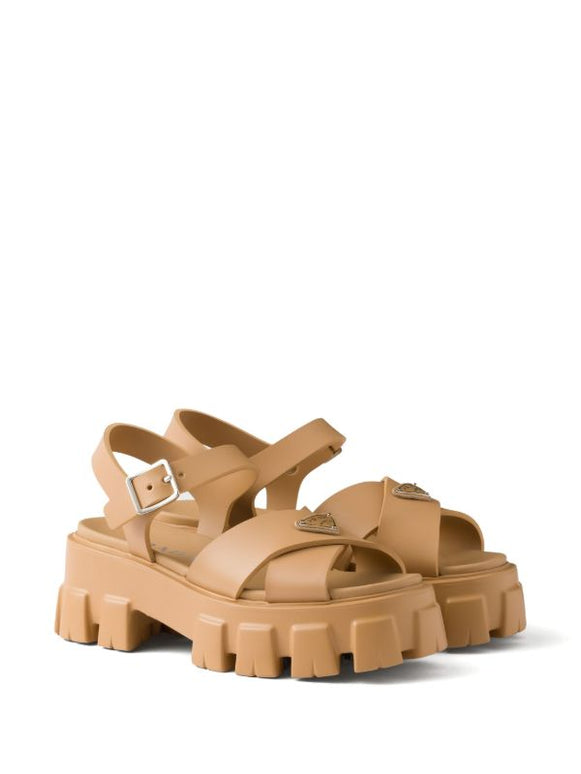 Prada
enamel triangle-logo sandals