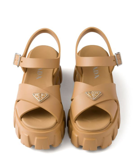 Prada
enamel triangle-logo sandals