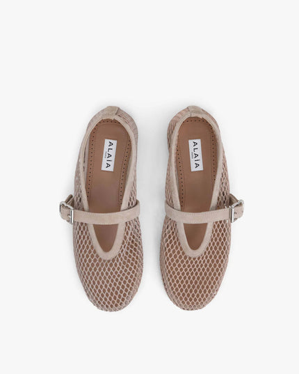 BALLET FLATS IN FISHNET